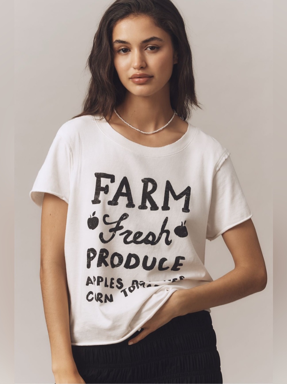 Anthro Farm Fresh Produce Cotton Tee